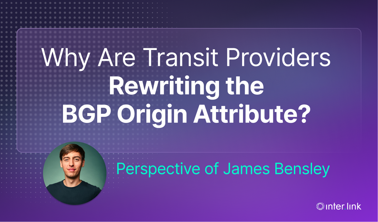 James BGP Origin blog article