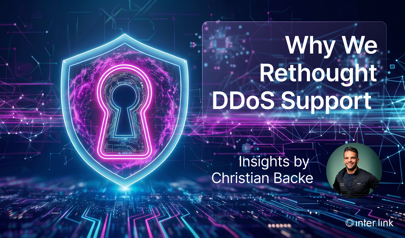 new blog cover DDoS support Christian Backe